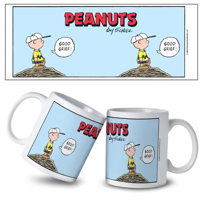 Peanuts Charlie Brown Baseball &quot;Good Grief&quot; 11 Oz. Ceramic Mug