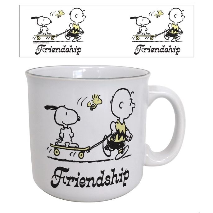 Peanuts &quot;Friendship&quot; 20 Oz. Ceramic Camper Mug