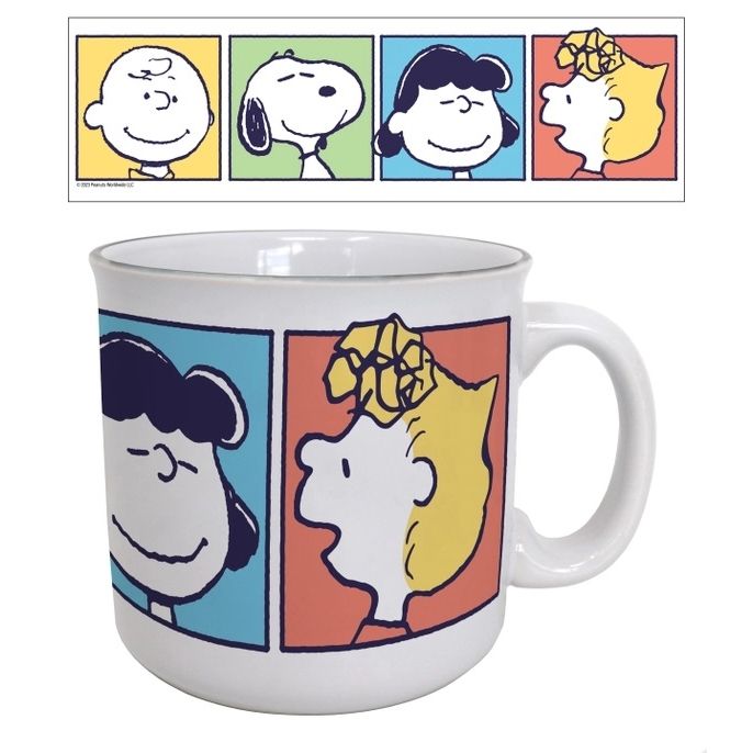 Peanuts Charlie, Snoopy, Lucy &amp; Sally 20 Oz. Ceramic Camper Mug