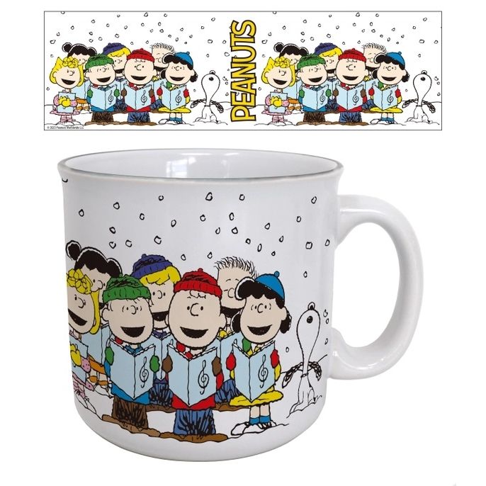 Peanuts Caroling 20 Oz. Ceramic Camper Mug