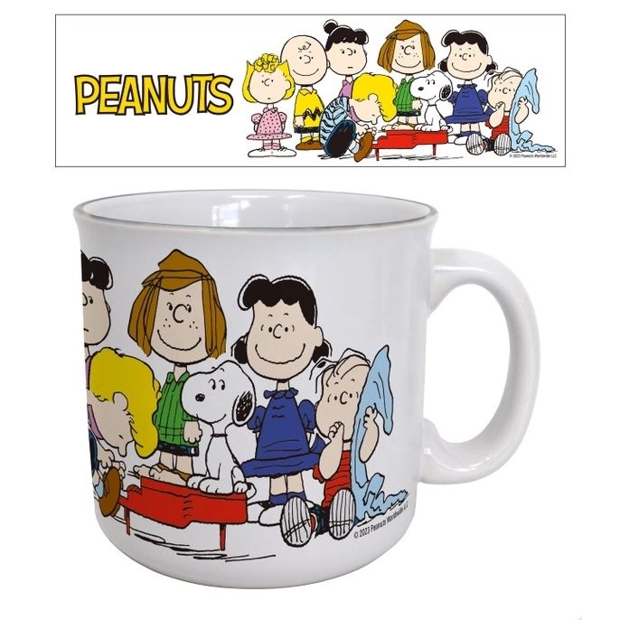 Peanuts at Piano 20 Oz. Ceramic Camper Mug