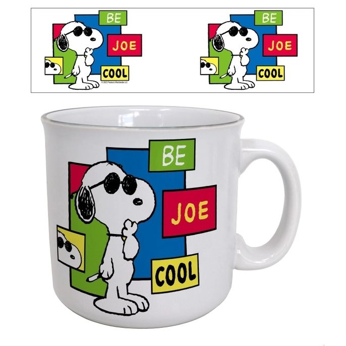 Peanuts Snoopy &quot;Be Joe Cool&quot; 20 Oz. Ceramic Camper Mug