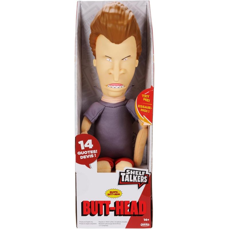 MTV's Beavis &amp; Butt-Head 12"H Butt-Head  Shelf Talkers Talking Stuffed Figure