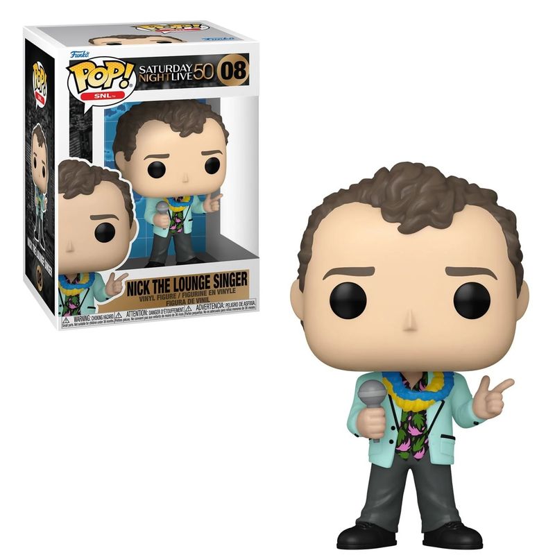 SNL 50th Nick the Lounge Singer 3 3/4&quot;H POP! SNL Vinyl Figure #08 - Bill Murray