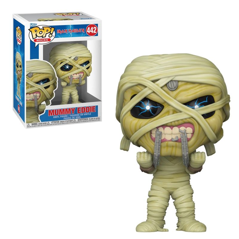 Iron Maiden &quot;Mummy Eddie&quot; 3 3/4&quot;H POP! Rocks Vinyl Figure #442