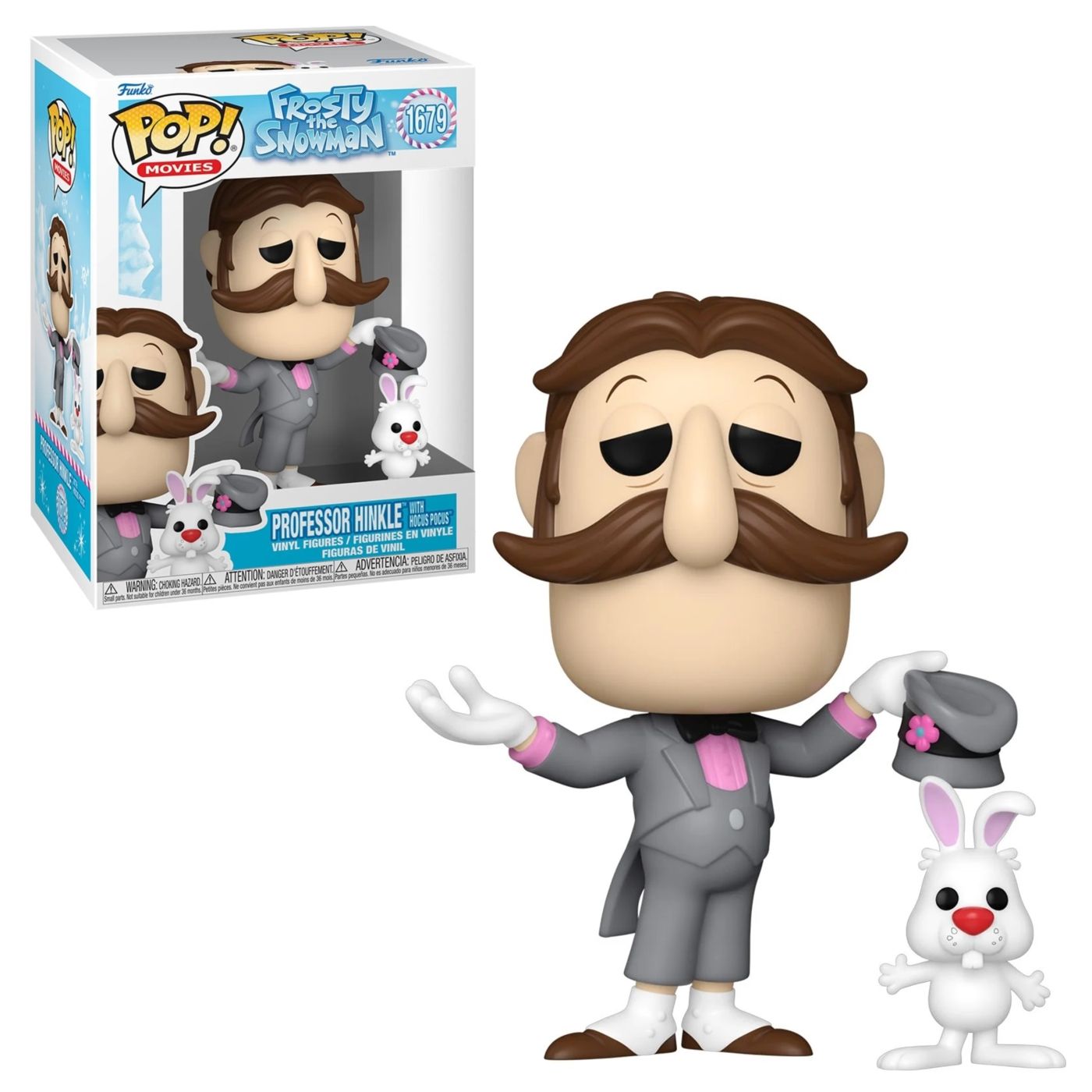 Frosty the Snowman Professor Hinkle with Hocus Pocus 3 3/4&quot;H POP! Movies Vinyl Figure #1679