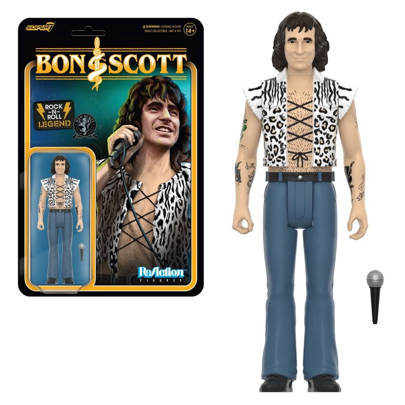 Bon Scott (AC/DC) 3 3/4&quot;H ReAction Figure