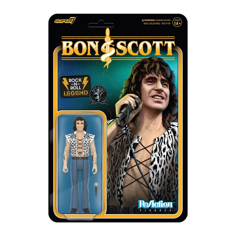 Bon Scott (AC/DC) 3 3/4"H ReAction Figure