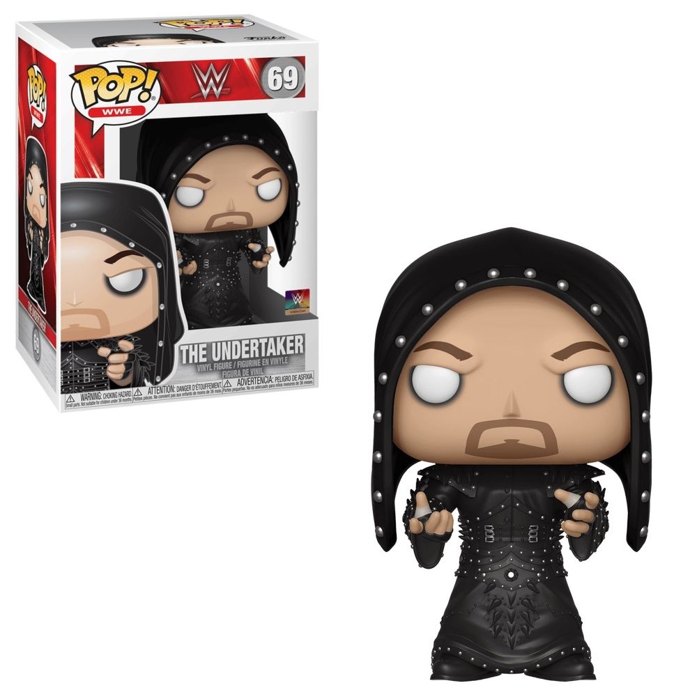 The Undertaker with Hood 3 3/4&quot;H POP! WWE Vinyl Figure #69