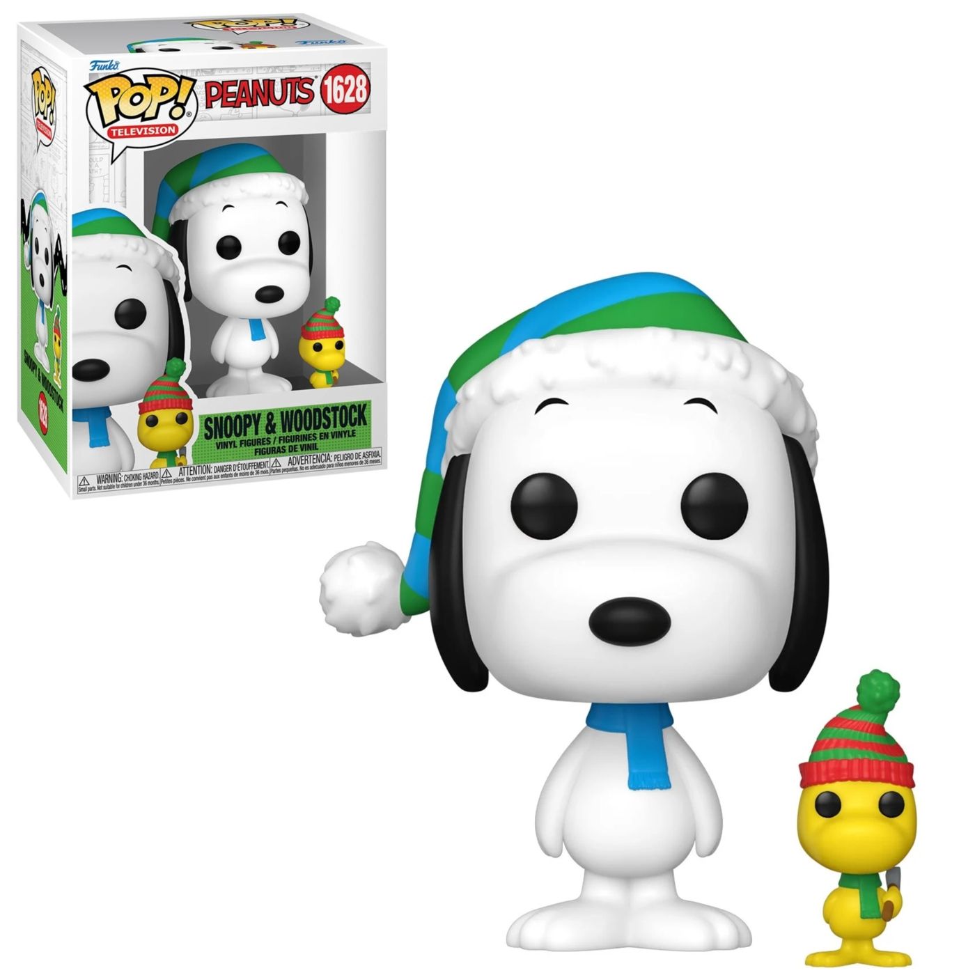 Peanuts - Snoopy &amp; Woodstock A Charlie Brown Christmas POP! Television Vinyl Figure #1628