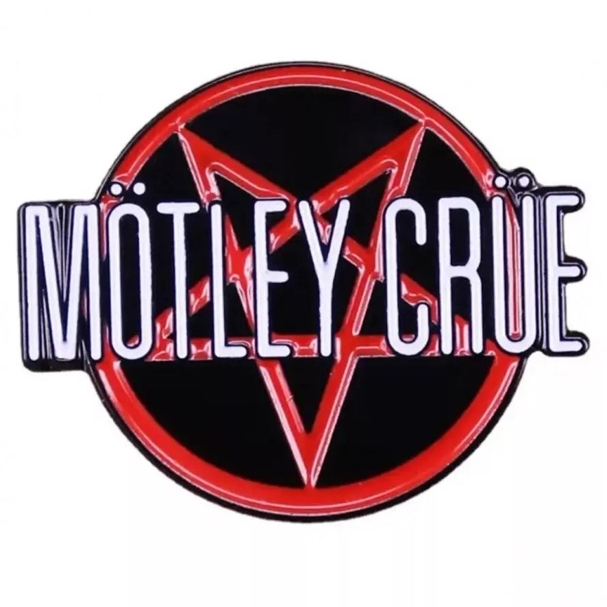 Motley Crue Shout at the Devil Pentagram Logo Enamel Pin / Tie Tack