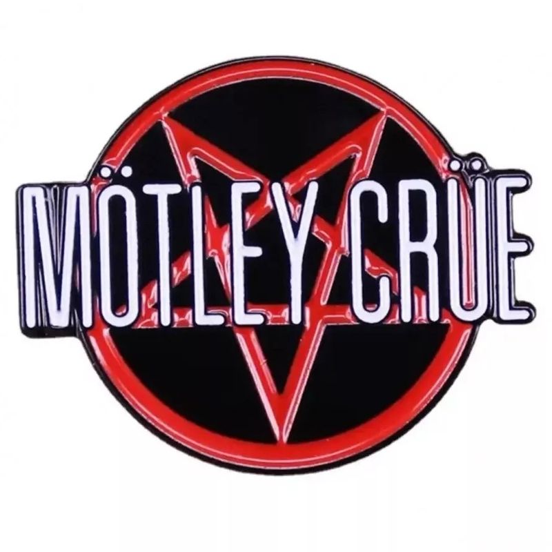 Motley Crue Shout at the Devil Pentagram Logo Enamel Pin / Tie Tack