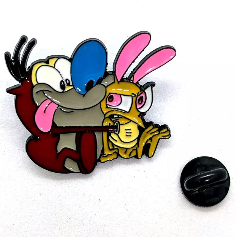 Ren &amp; Stimpy Enamel Pin / Tie Tack
