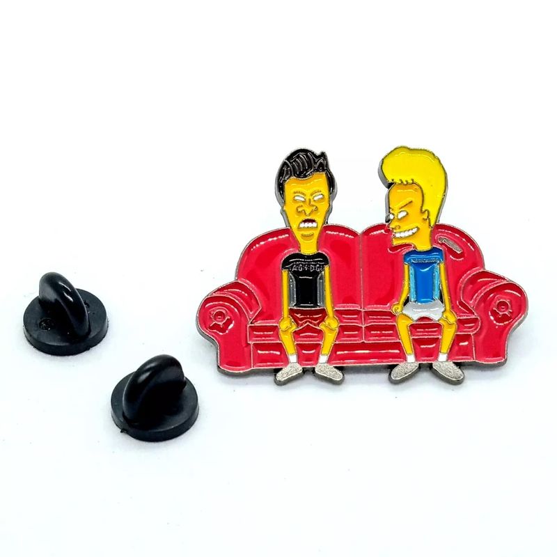Beavis and Butt-Head on the Couch Enamel Pin / Tie Tack