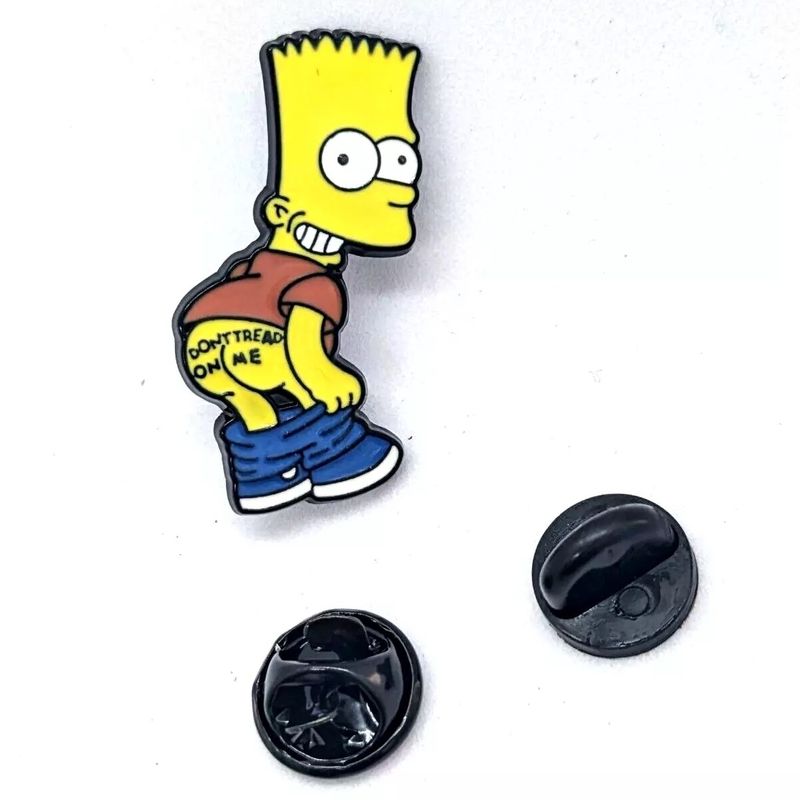 The Simpsons - Bart Don&#39;t Tread on Me Enamel Pin / Tie Tack