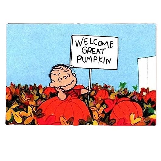 Peanuts Linus Welcome Great Pumpkin Metal Magnet