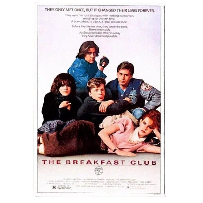 The Breakfast Club Movie Poster Metal Magnet