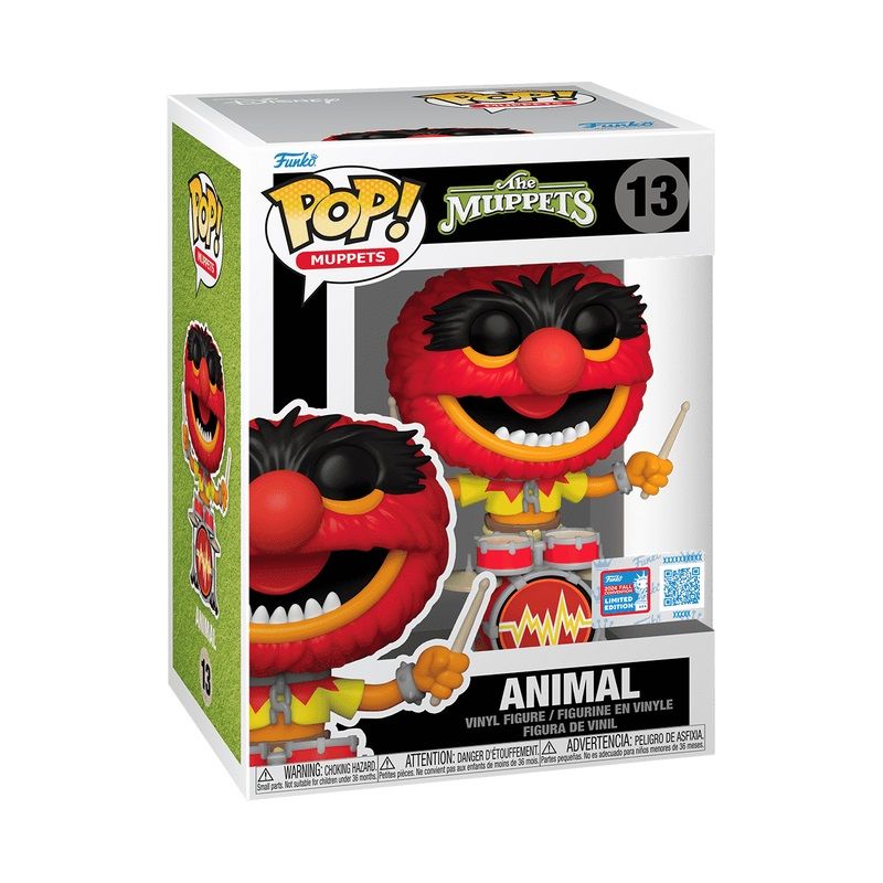 The Muppets Animal 3 3/4"H POP! Muppets Vinyl Figure #13 2024 NYCC EXCLUSIVE