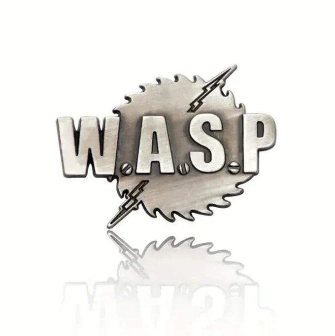 W.A.S.P. Saw Blade Logo Metal Pin / Tie Tack