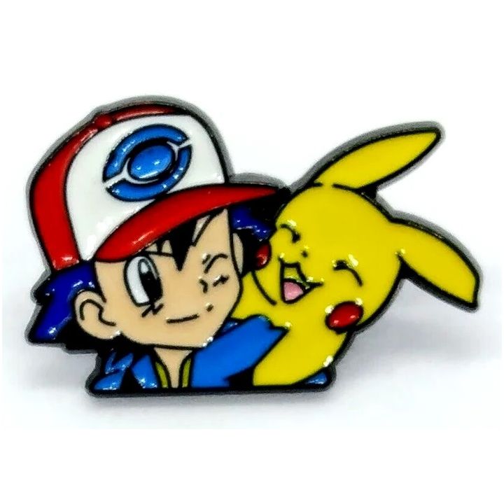 Pokémon Ash and Pikachu Friends Enamel Pin / Tie Tack