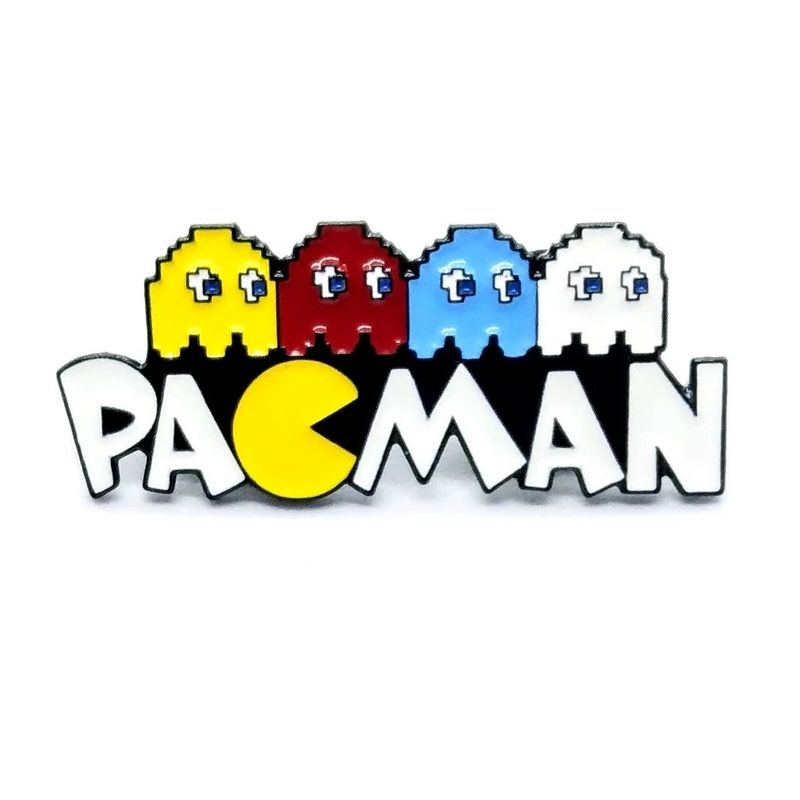 Pac-Man with Ghosts Enamel Pin / Tie Tack