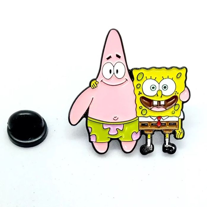 SpongeBob and Patrick Enamel Pin / Tie Tack