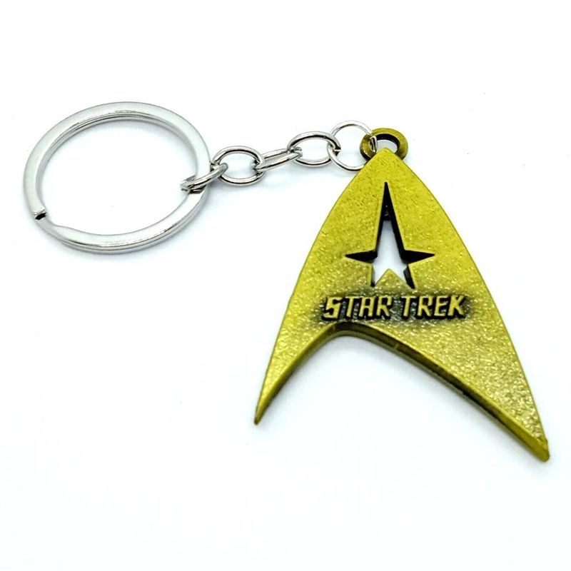 Star Trek Gold-Colored Metal Keychain