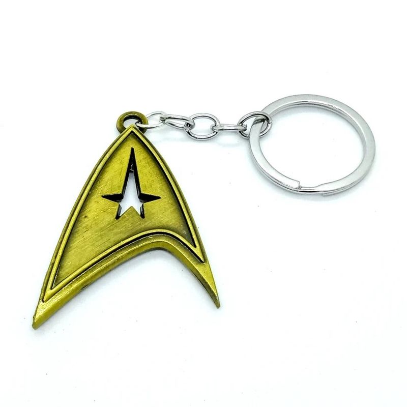 Star Trek Gold-Colored Metal Keychain