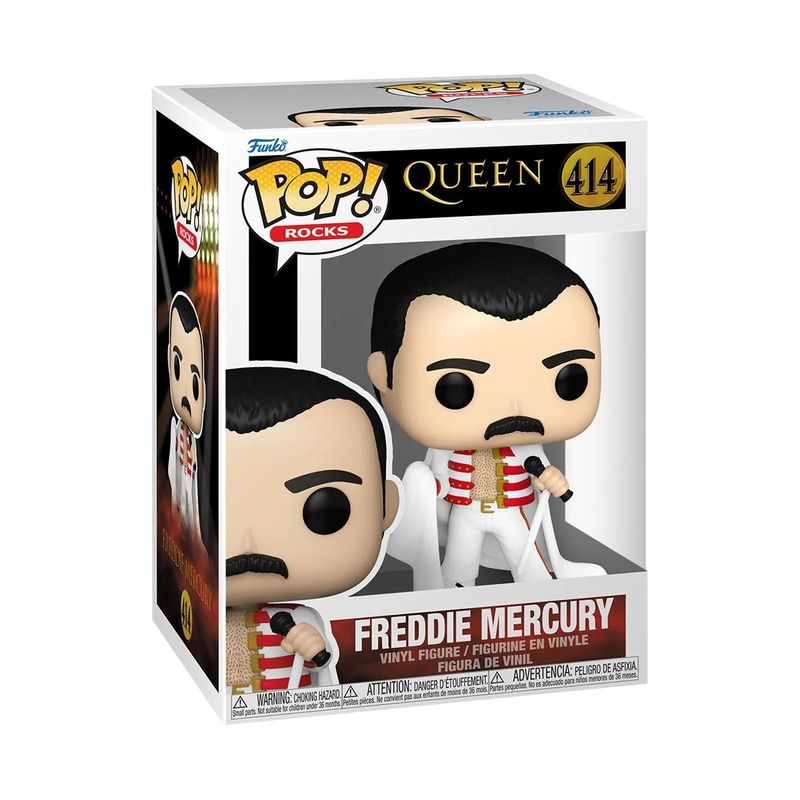 Queen Freddie Mercury with Cape - We Will Rock You Tour 3 3/4"H POP! Rocks Vinyl Figure #414