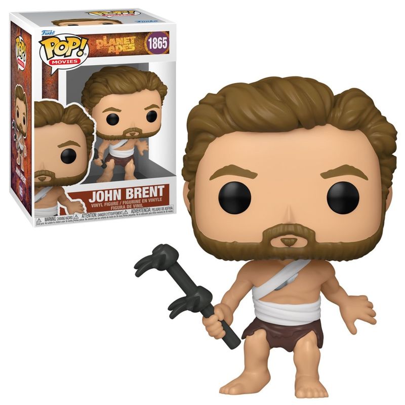 Planet of the Apes John Brent 3 3/4&quot;H POP! Movies Vinyl Figure #1865