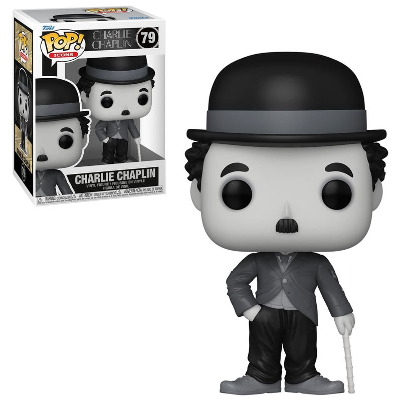 Charlie Chaplin 3 3/4&quot;H POP! Icons Vinyl Figure #79