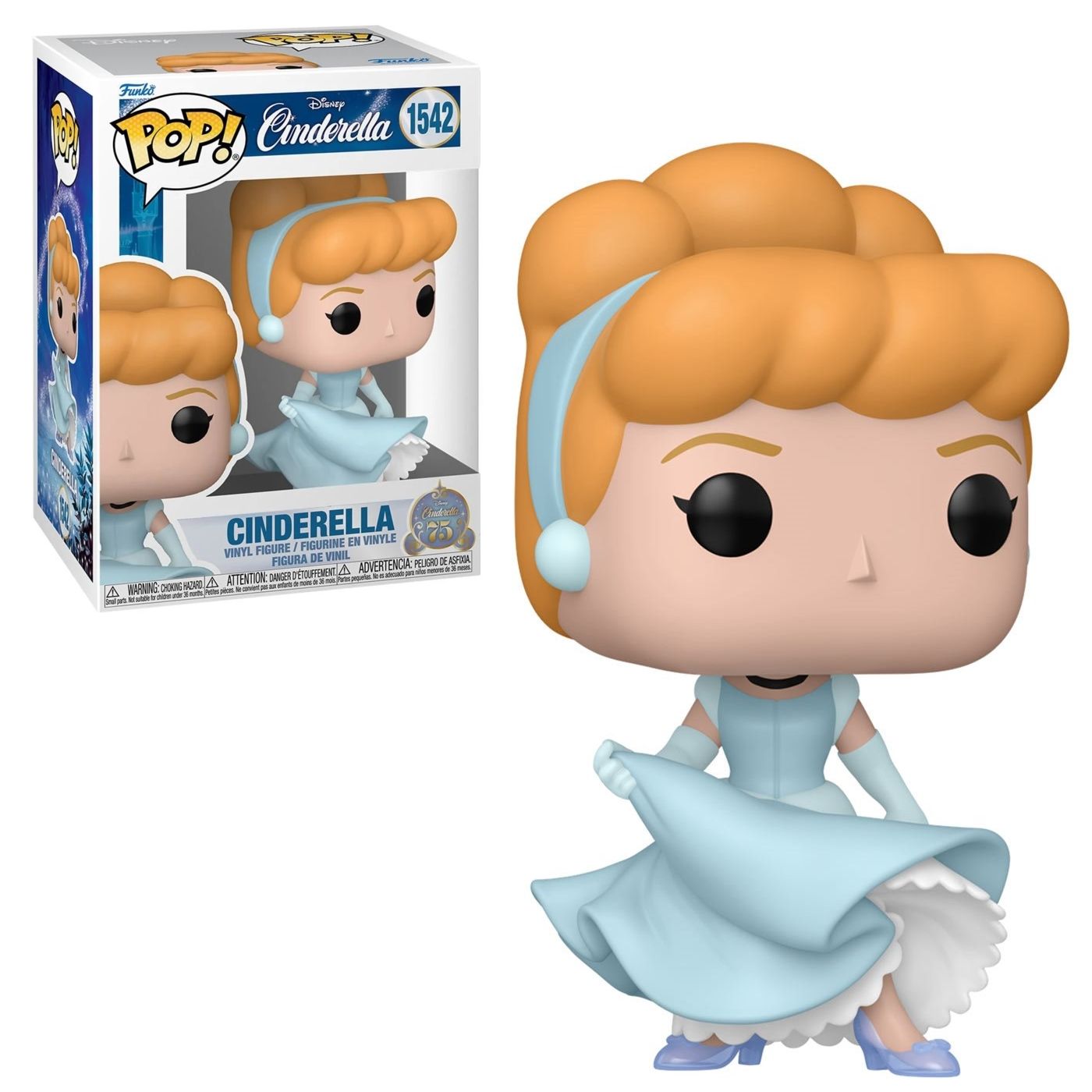 Cinderella 75th Cinderella 3 3/4&quot;H POP! Vinyl Figure #1542