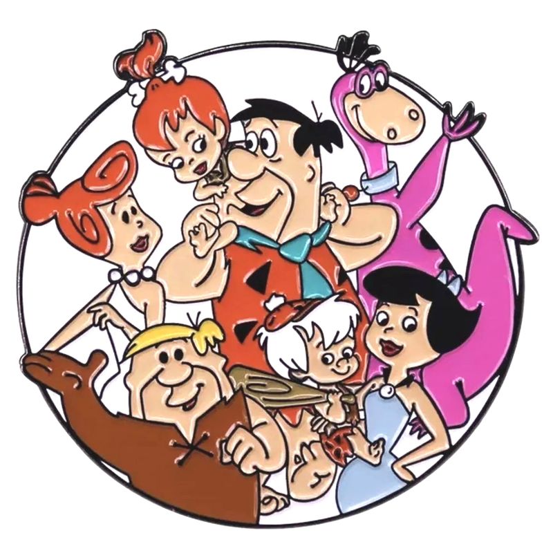Flintstones and Rubbles Enamel Pin / Tie Tack