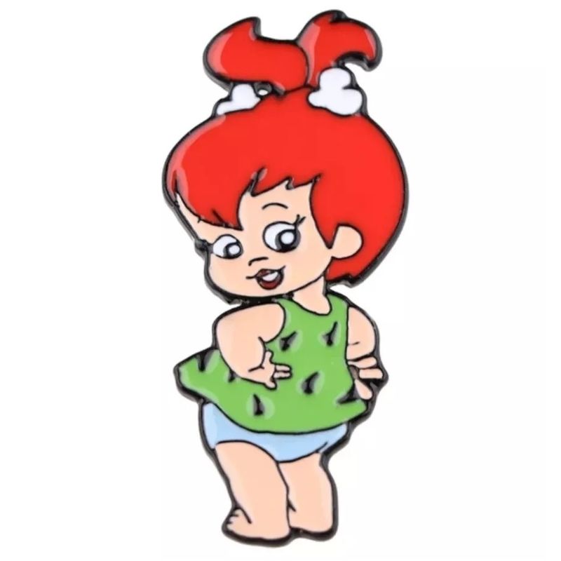 Pebbles Flintstone Posing Enamel Pin / Tie Tack