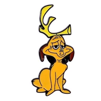 Dr. Seuss&#39; Grinch - Max with Antlers Enamel Pin / Tie Tack