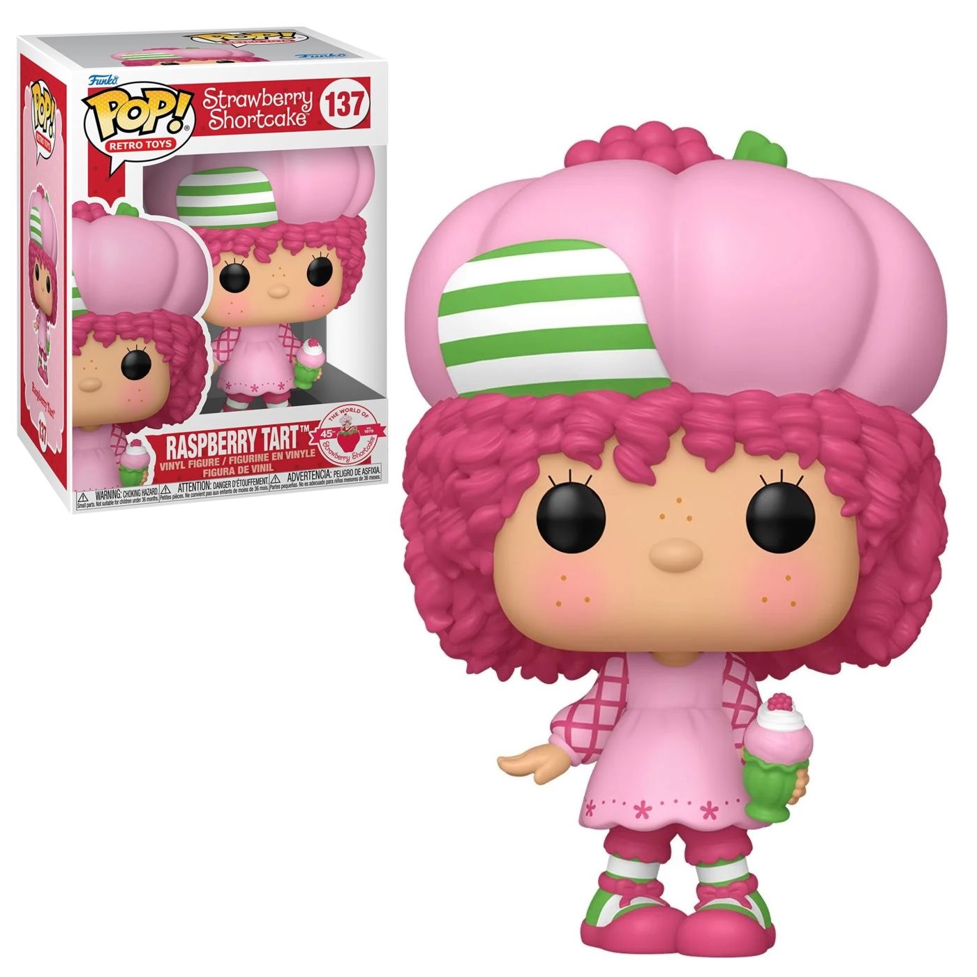 Strawberry Shortcake Raspberry Tart 3 3/4&quot;H POP! Retro Toys Vinyl Figure #137