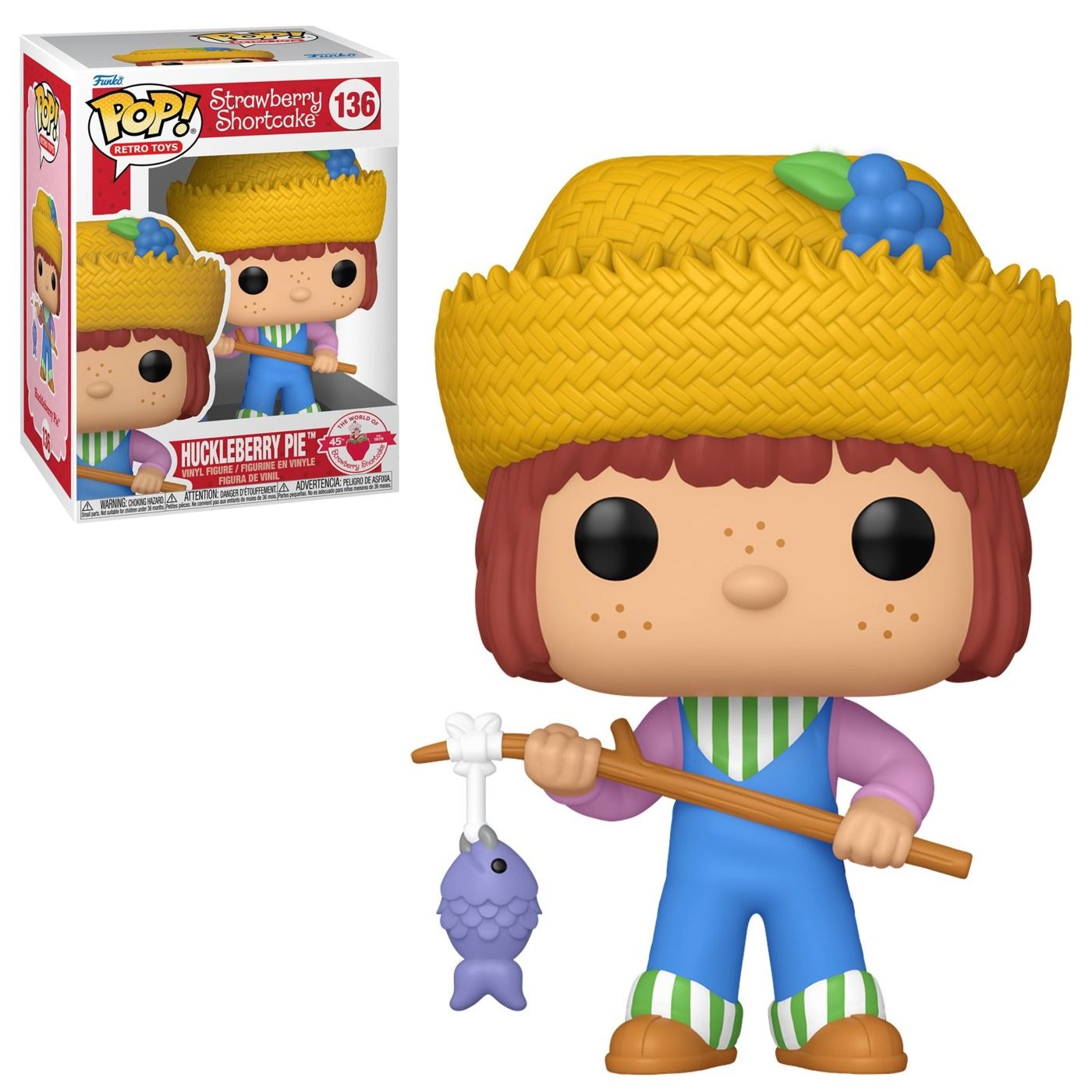 Strawberry Shortcake Huckleberry Pie 3 3/4&quot;H POP! Retro Toys Vinyl Figure #136