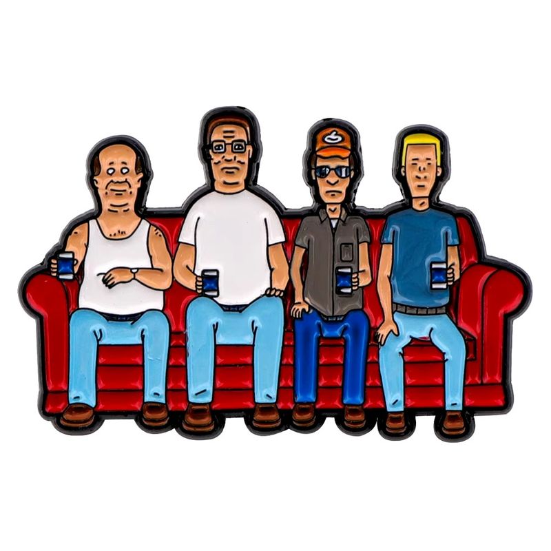 King of the Hill Couch Enamel Pin / Tie Tack