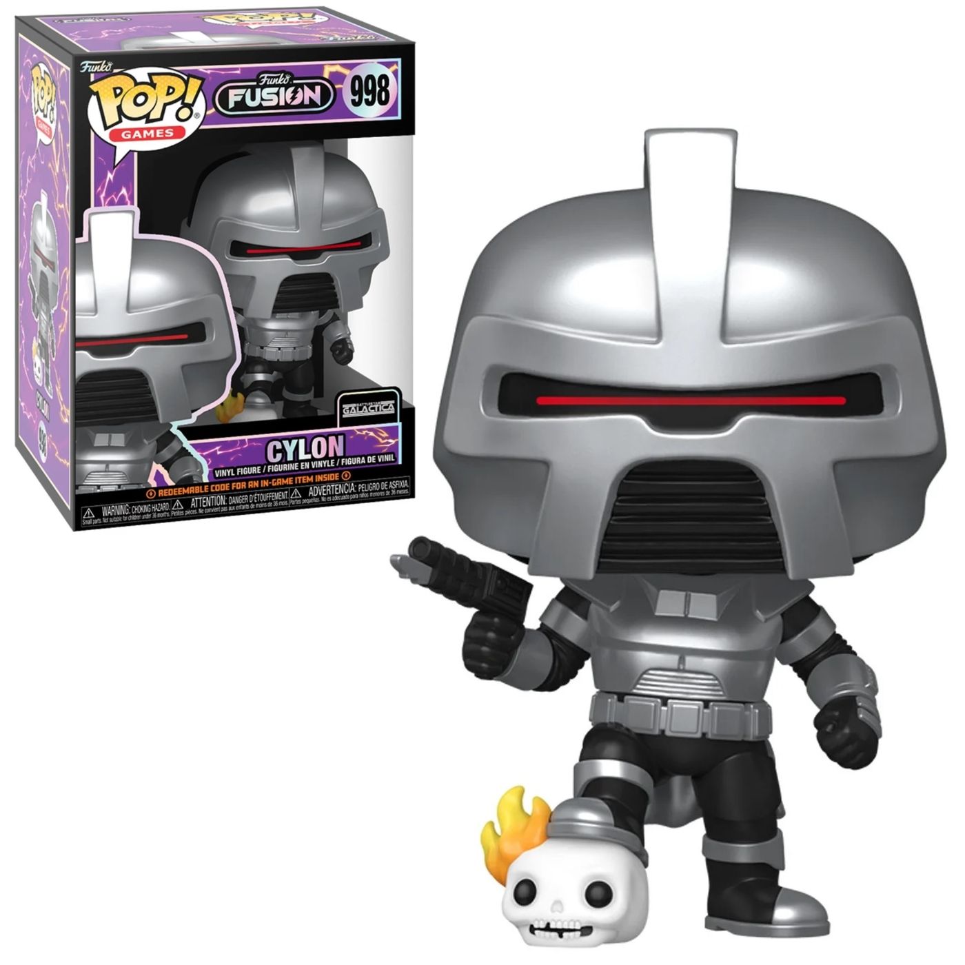Battlestar Galactica Cylon Funko Fusion 4&quot;H POP! Games Vinyl Figure #998