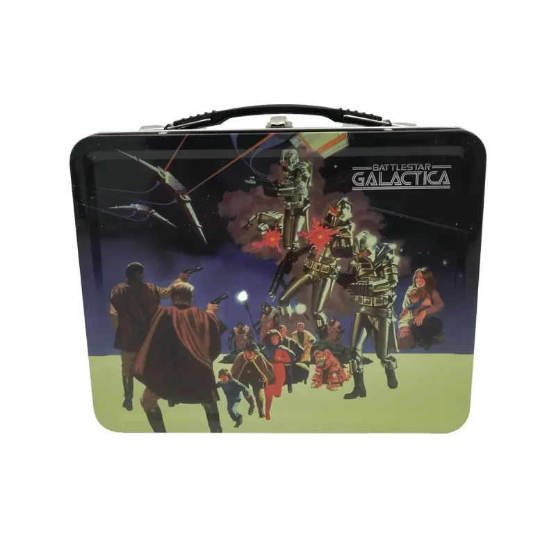 Battlestar Galactica Metal Tin Tote Lunchbox