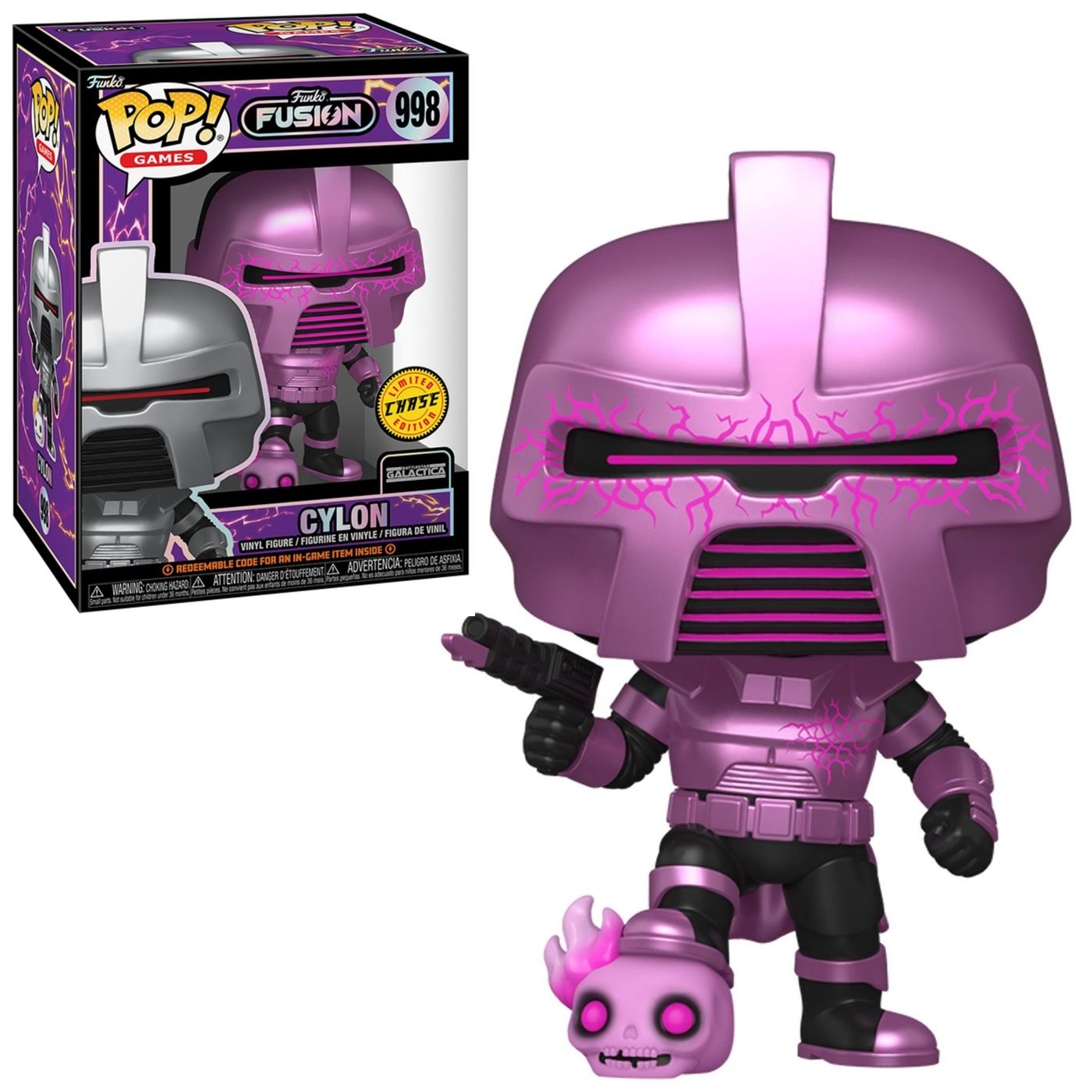 Battlestar Galactica Cylon Funko Fusion 4&quot;H POP! Games Vinyl Figure #998 *CHASE*