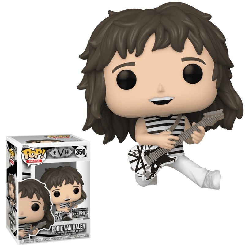 Eddie Van Halen 3 3/4&quot;H POP! Rocks Vinyl Figure #350 New Haven 1978 Entertainment Earth Exclusive