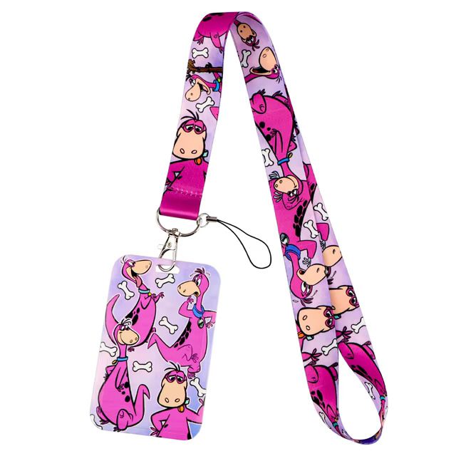 The Flintstones Dino Cloth Lanyard with Pouch and Clip