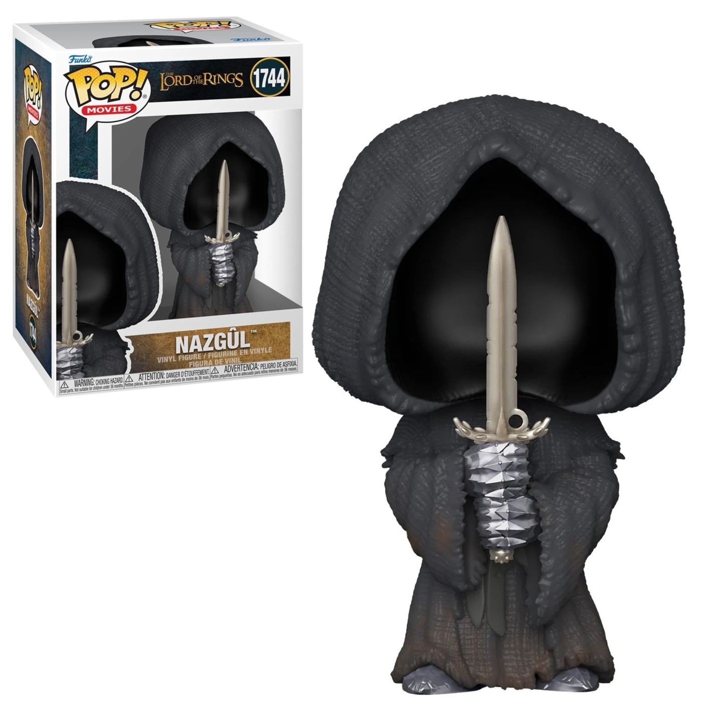 4 1/4 inch tall Nazgul from Lord of the Rings POP! Movies Vinyl Figure 1744 in Window Display Box - 2024 Funko