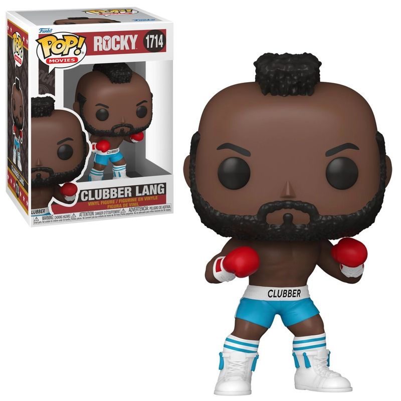 4 inch tall Clubber Lang from Rocky III POP! Movies Vinyl Figure 1714 in Window Display Box - 2024 Funko