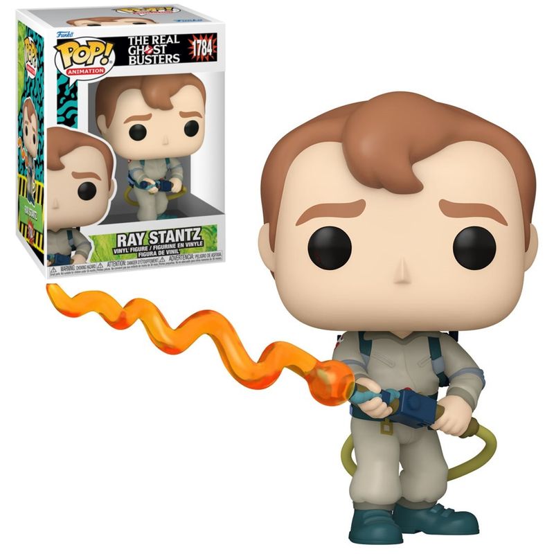 The Real Ghostbusters 3.75 inch Ray Stantz POP! Animation Vinyl Figure 1784 in Window Display Box - 2024 Funko
