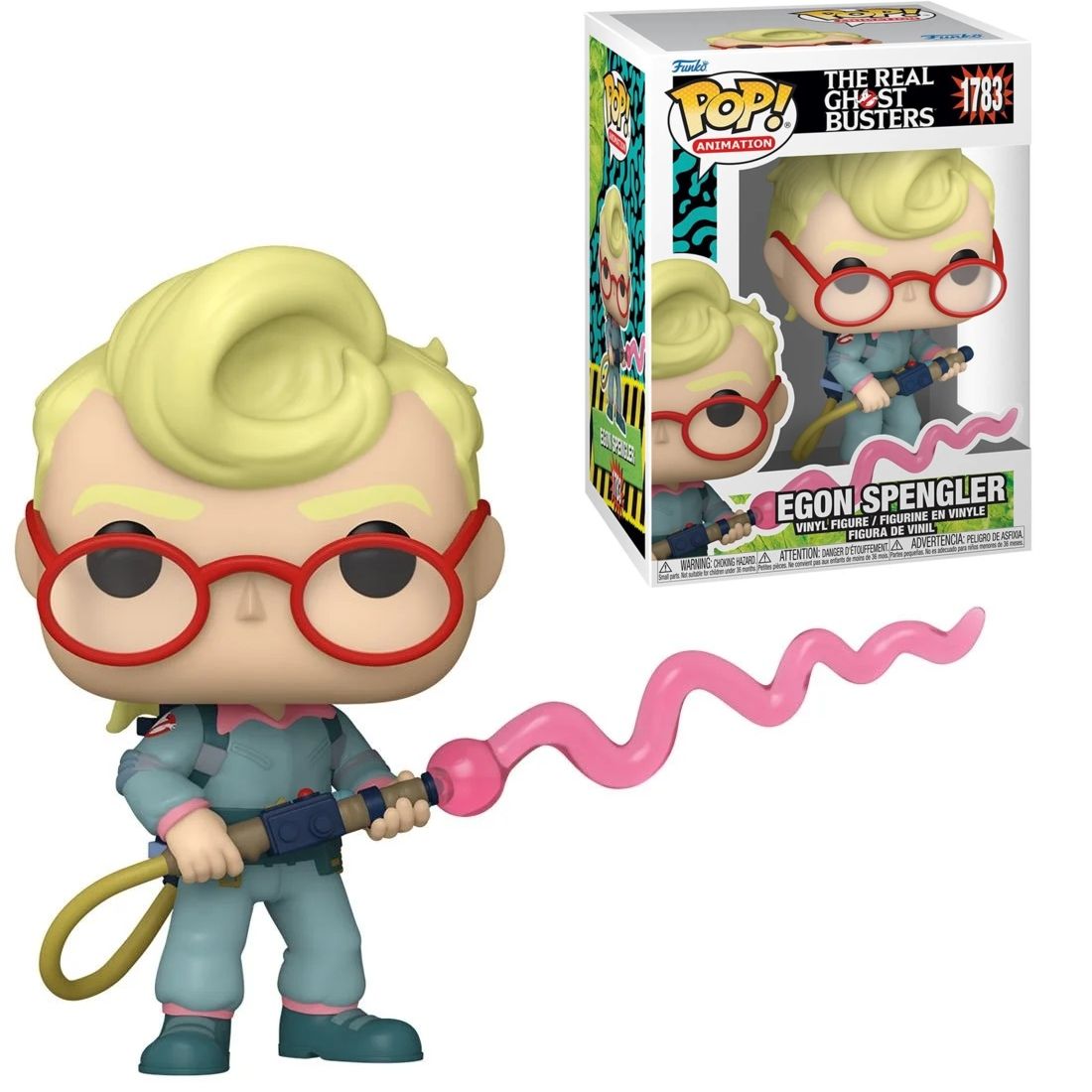 The Real Ghostbusters 3 3/4&quot;H Egon Spengler POP! Animation Vinyl Figure #1783 in Window Display Box - 2024 Funko