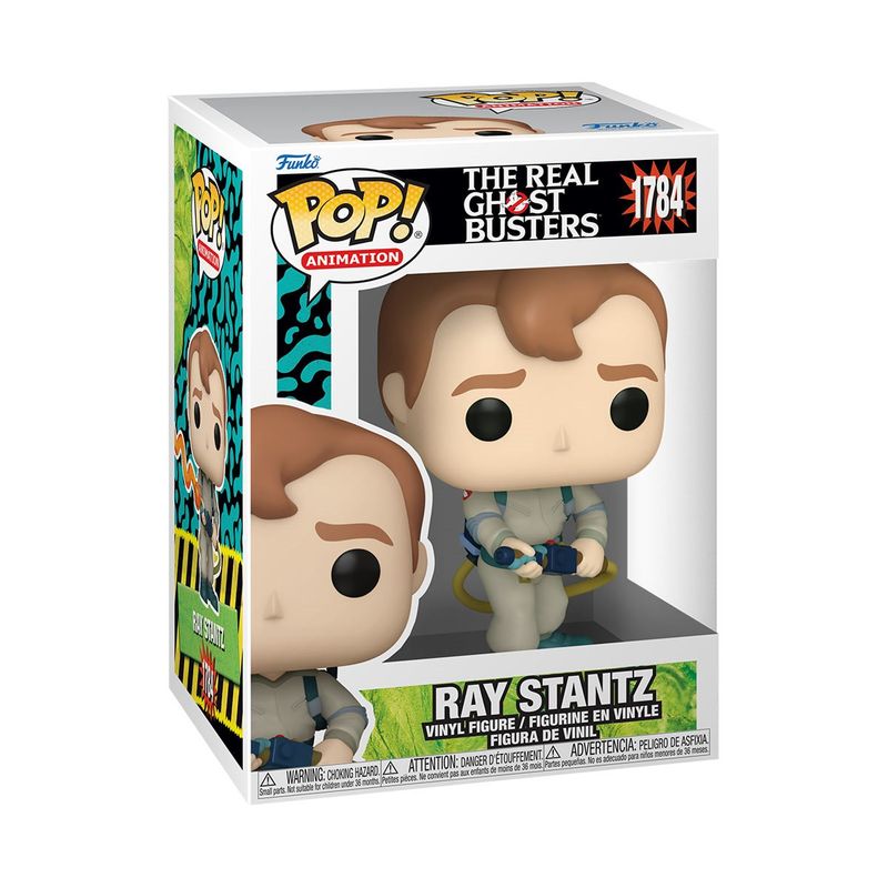 The Real Ghostbusters 3 3/4 inch Ray Stantz POP! Animation Vinyl Figure 1784 in Window Display Box - 2024 Funko