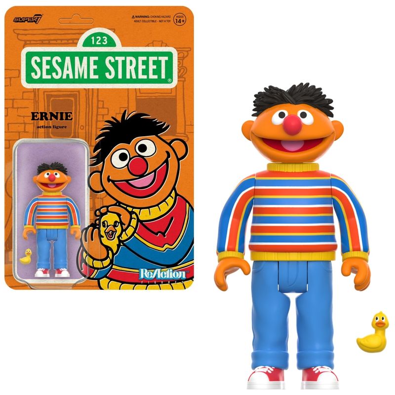 Sesame Street 3 3/4&quot;H Ernie ReAction Figure