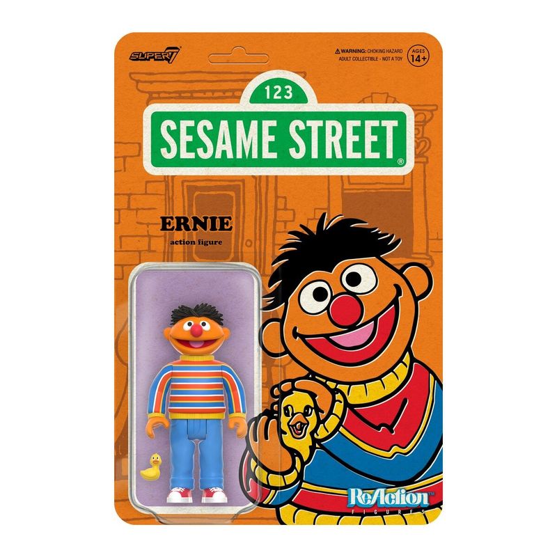 Sesame Street 3 3/4"H Ernie ReAction Figure